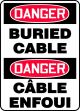 DANGER BURIED CABLE (BILINGUAL FRENCH)