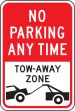 NO PARKING ANY TIME TOW-AWAY ZONE (W/GRAPHIC)