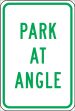 Traffic Sign, Legend: PARK AT ANGLE