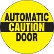 Double-Sided Door Stickers: Caution - Automatic Door