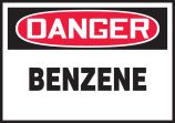 Safety Label, Header: DANGER, Legend: BENZENE