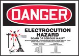 Electrocution Hazard Label
