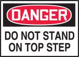 DO NOT STAND ON TOP STEP
