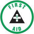 Safety Label, Legend: FIRST AID