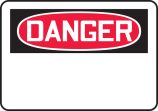 Safety Label, Header: DANGER, Legend: OSHA BLANKS