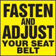 FASTEN AND ADJUST YOUR SEAT BELT
