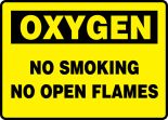 OXYGEN NO SMOKING NO OPEN FLAMES