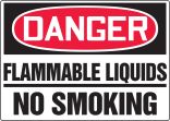 FLAMMABLE LIQUIDS NO SMOKING