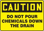 DO NOT POUR CHEMICALS DOWN THE DRAIN