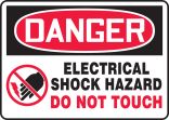 ELECTRICAL SHOCK HAZARD DO NOT TOUCH (W/GRAPHIC)