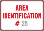 AREA IDENTIFICATION # (SPECIFY NUMBER)