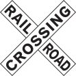 RAILROAD CROSSING X (2 PIECES)
