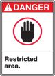 RESTRICTED AREA (W/GRAPHIC)