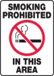 SMOKING PROHIBITED IN THIS AREA (W/GRAPHIC)
