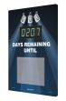 Countdown Digi-Day® 3 Electronic Scoreboards: _ Days Remaining Until (With Spotlight)