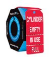 Perforated Tags By-The-Roll: Cylinder Empty - In Use - Full
