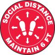 Social Distance Maintain 6 FT