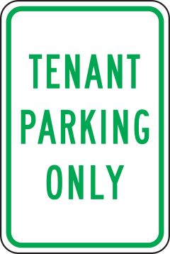 TENANT PARKING ONLY
