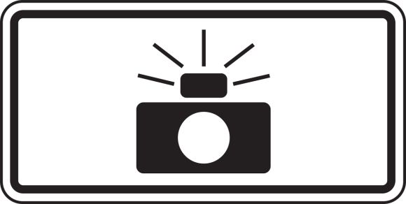 (TRAFFIC LAWS PHOTO ENFORCED -GRAPHIC PLAQUE)