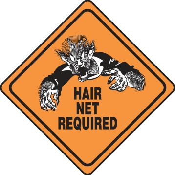 HAIR NET REQUIRED (W/GRAPHIC)