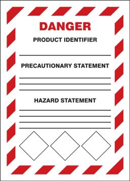 GHS Secondary Container Labels - DANGER