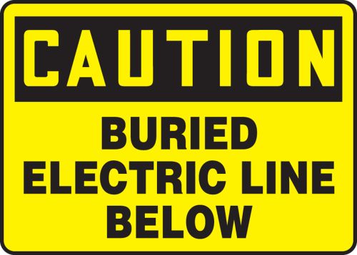 BURIED ELECTRIC LINE BELOW
