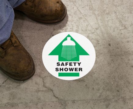 Plant & Facility, Legend: SAFETY SHOWER (W/ GRAPHIC)