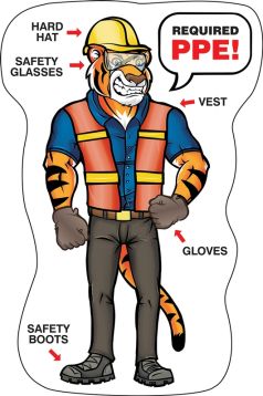 Required PPE Floor Guy Safety Sam