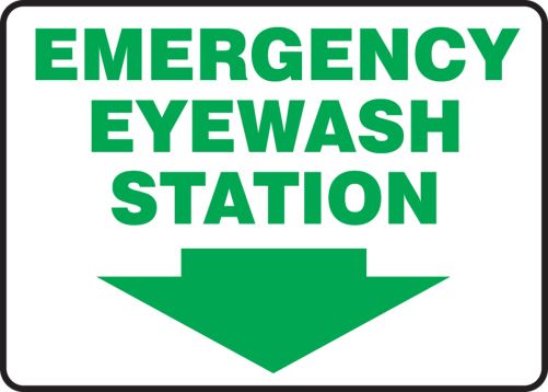 EMERGENCY EYEWASH STATION (ARROW DOWN)