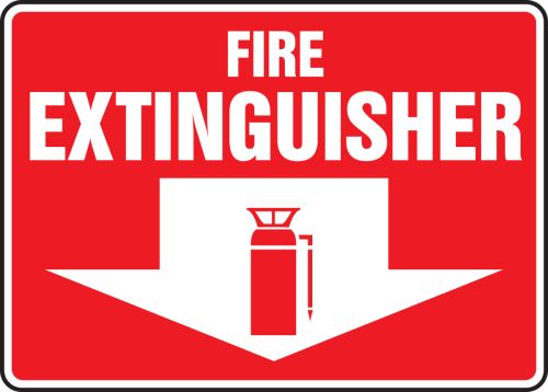 FIRE EXTINGUISHER (W/GRAPHIC IN ARROW)