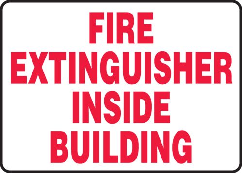 FIRE EXTINGUISHER INSIDE BUILDING