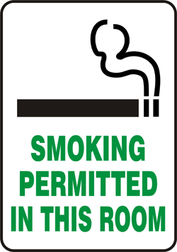 SMOKING PERMITTED IN THIS ROOM W/GRAPIHC (MARYLAND)