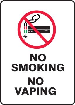 No Smoking - No Vaping (Portrait)