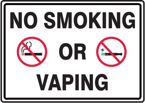No Smoking Or Vaping