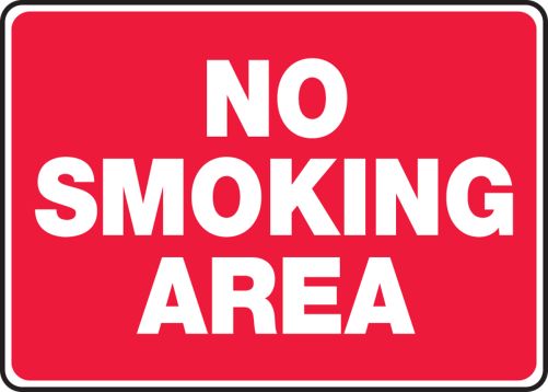NO SMOKING AREA