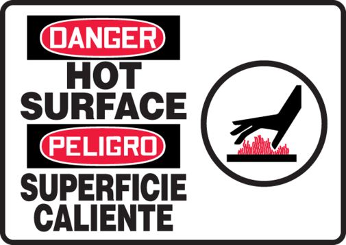 HOT SURFACE (W/GRAPHIC) (BILINGUAL)