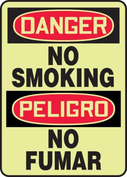 NO SMOKING (BILINGUAL)(GLOW)