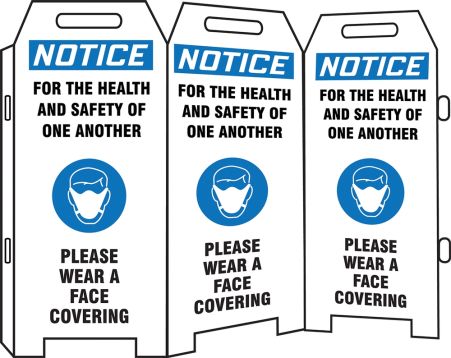 Plant & Facility, Header: NOTICE, Legend: Notice For The Health And Safety Of One Another Please Wear A Face Covering