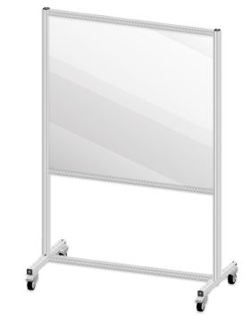 large mobile partition shield panel