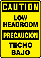 CAUTION LOW HEADROOM (BILINGUAL)