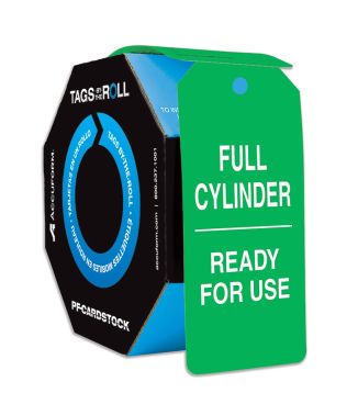 Cylinder Tags By-The-Roll: Full Cylinder - Ready For Use
