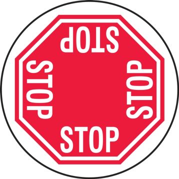 LED Sign Projector Lens Only: Stop (4 way)