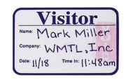 2-IN-1 VISITOR LOG BOOK AND SELF-EXPIRING NAME BADGES
