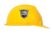 Hard Hat Stickers: Think Safety
