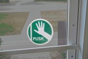 Double-Sided Door Decals: Pull - Push