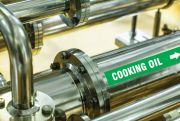 Accu-Detect Metal-Detectable, Self-Stick Pipe Markers: Cooling Water Supply