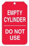 Cylinder Tags By-The-Roll: Empty Cylinder - Do Not Use