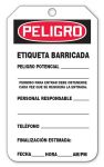 OSHA Danger Tags By-The-Roll: Barricade Tag