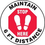 Maintain 6 FT Distance