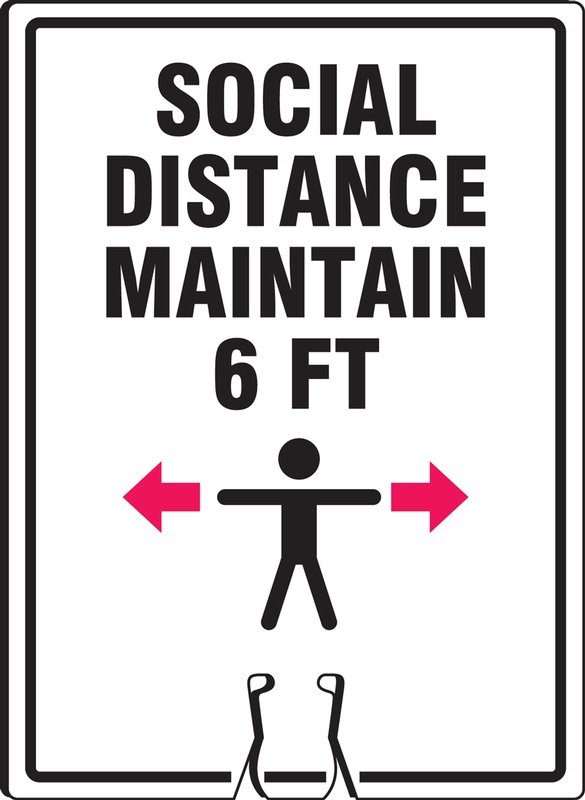 social Distance Maintain 6FT